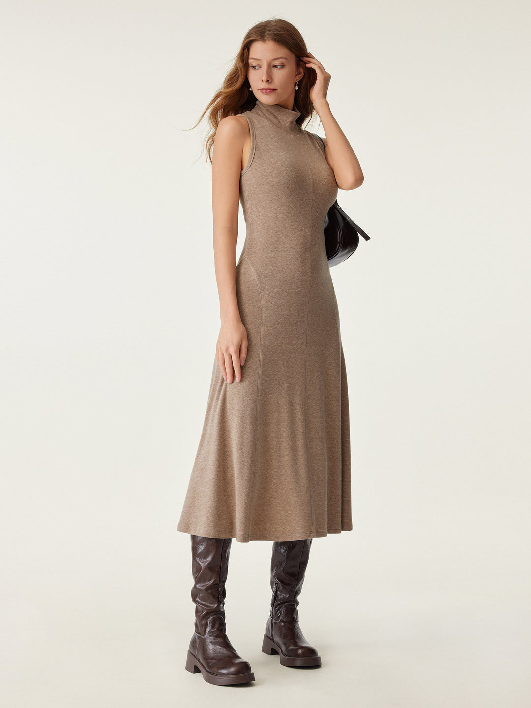 Mockneck Midi Tank Brami Dress